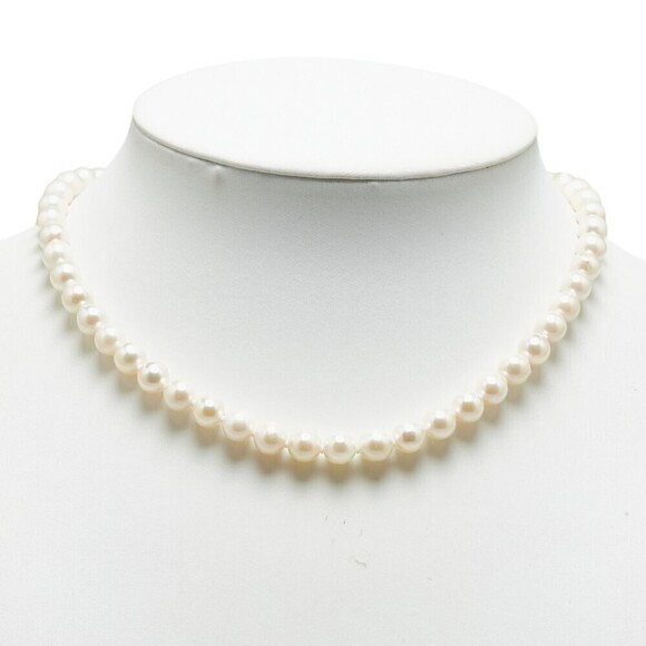 Other Silver Akoya Pearl NecklaceMetal Necklace in...